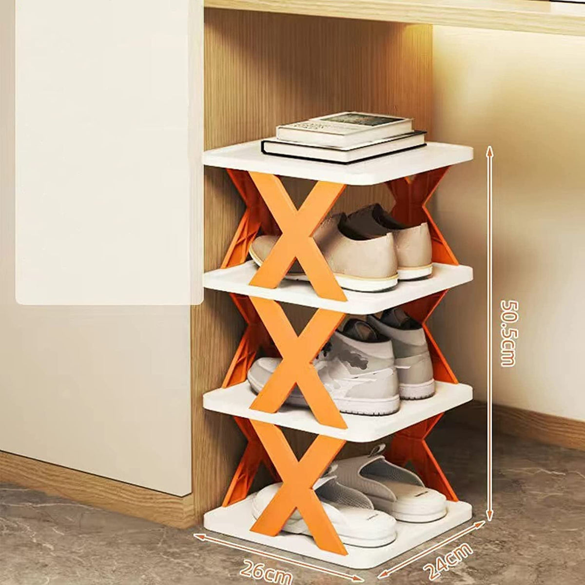 Foldable Shoe Rack - Multicolor and Multi-Level Organizer