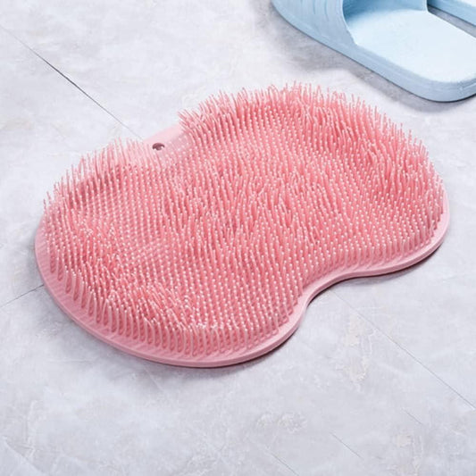 Silicone Foot & Back Scrubber — Suction Wall & Floor Mat