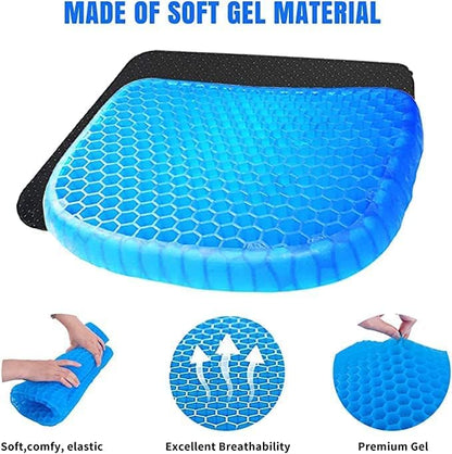 Honeycomb Gel Seat Cushion — Back & Tailbone Pain Relief