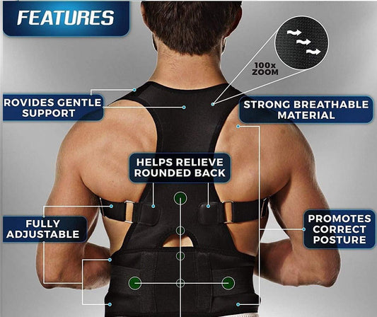 Posture Corrector Belt – Adjustable Back Support for Men & Women