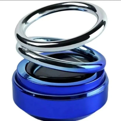 Metallic Double Spring Solar Perfume – Rotating Car Dashboard Air Freshener