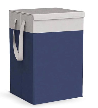 Big Size Foldable Laundry Basket with Lid – Clothes Storage & Organizer (30L)
