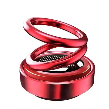 Metallic Double Spring Solar Perfume – Rotating Car Dashboard Air Freshener